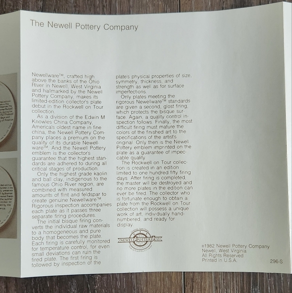 🎨Norman Rockwell Collector Plate, Walking Through Merrie Englande w/ PAPERWORK! - Picture 16 of 16